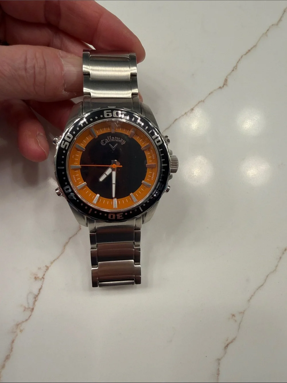 Callaway Men's Black and Orange Golf Watch